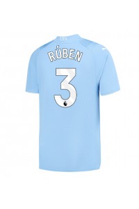 Manchester City Ruben Dias #3 Jalkapallovaatteet Kotipaita 2023-24 Lyhythihainen